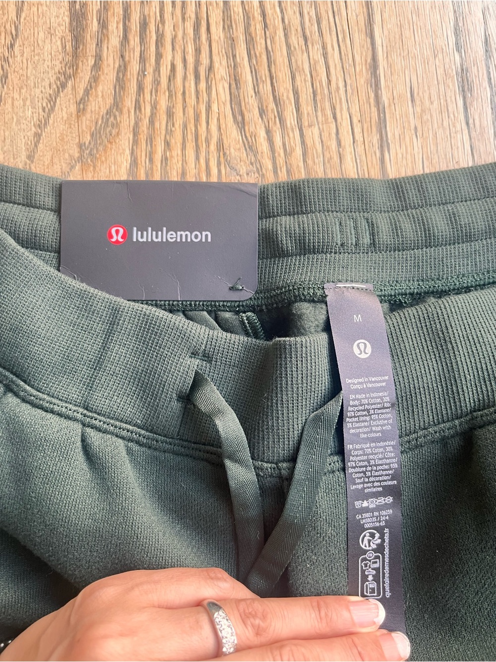 lululemon athletica Kids Olive Green Sweatpants - Drawstring Waist